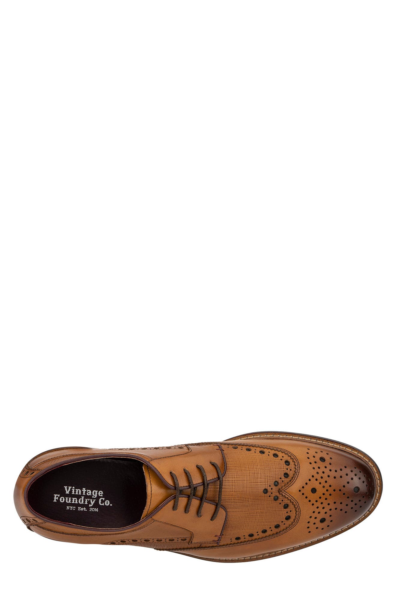 Phillip Leather Wingtip Derby, Alternate, color, TAN