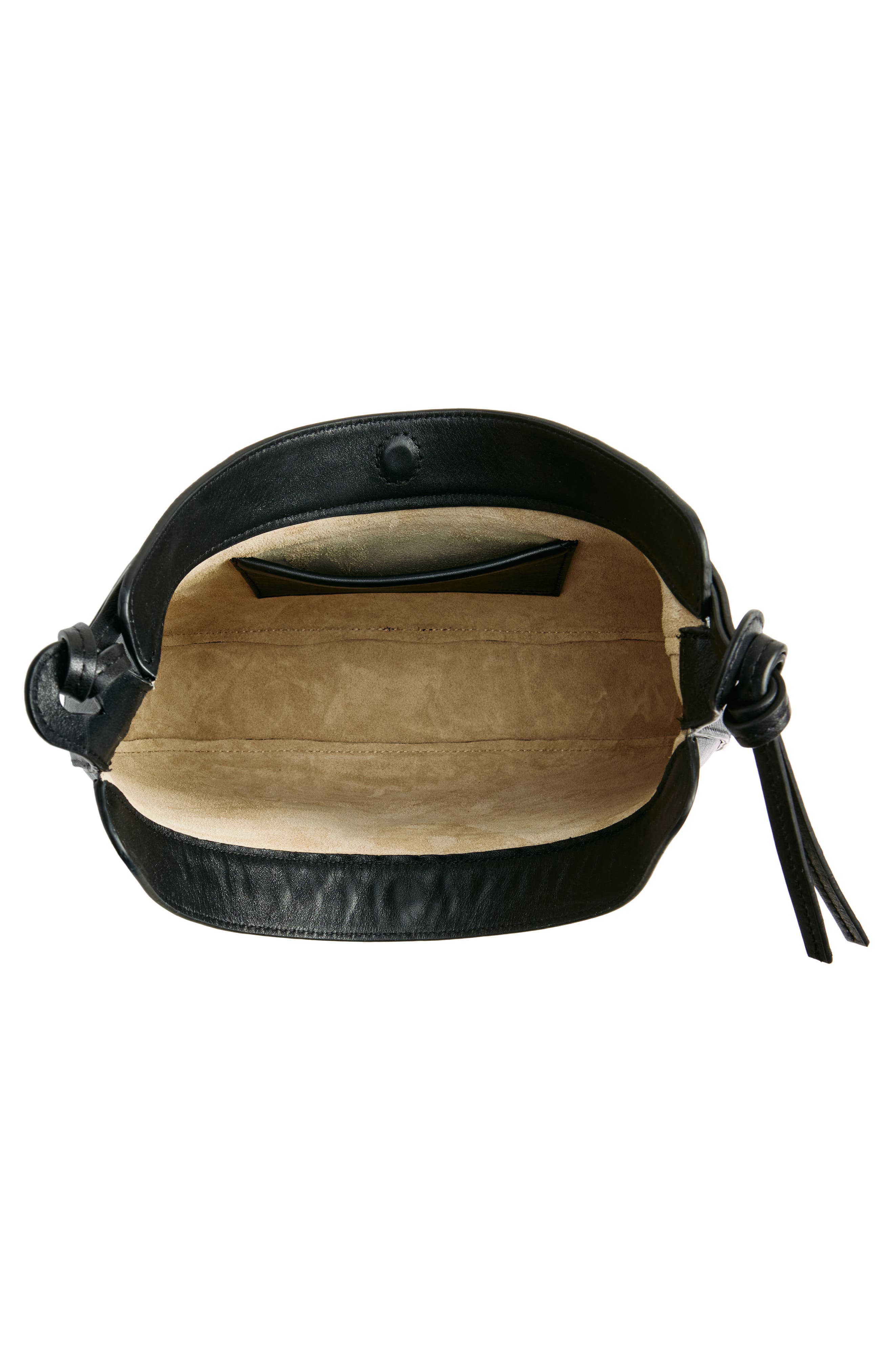 Medium Rosetta Shoulder Bag, Alternate, color, BLACK LEATHER