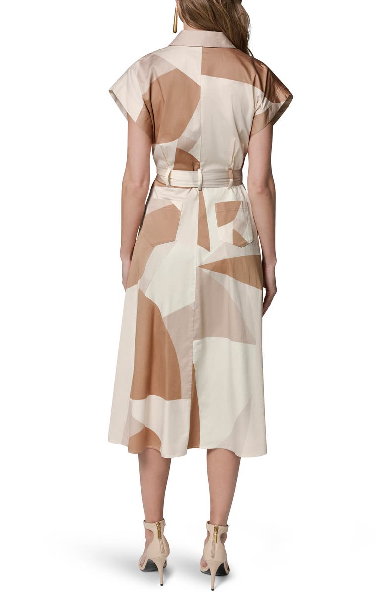 Donna Karan New York Print Tie Waist Shirtdress, Alternate, color, Umbria/ Sca