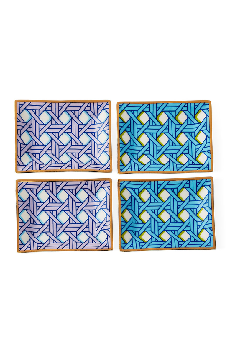 Jonathan Adler Basketweave Tray Set, Alternate, color, 
