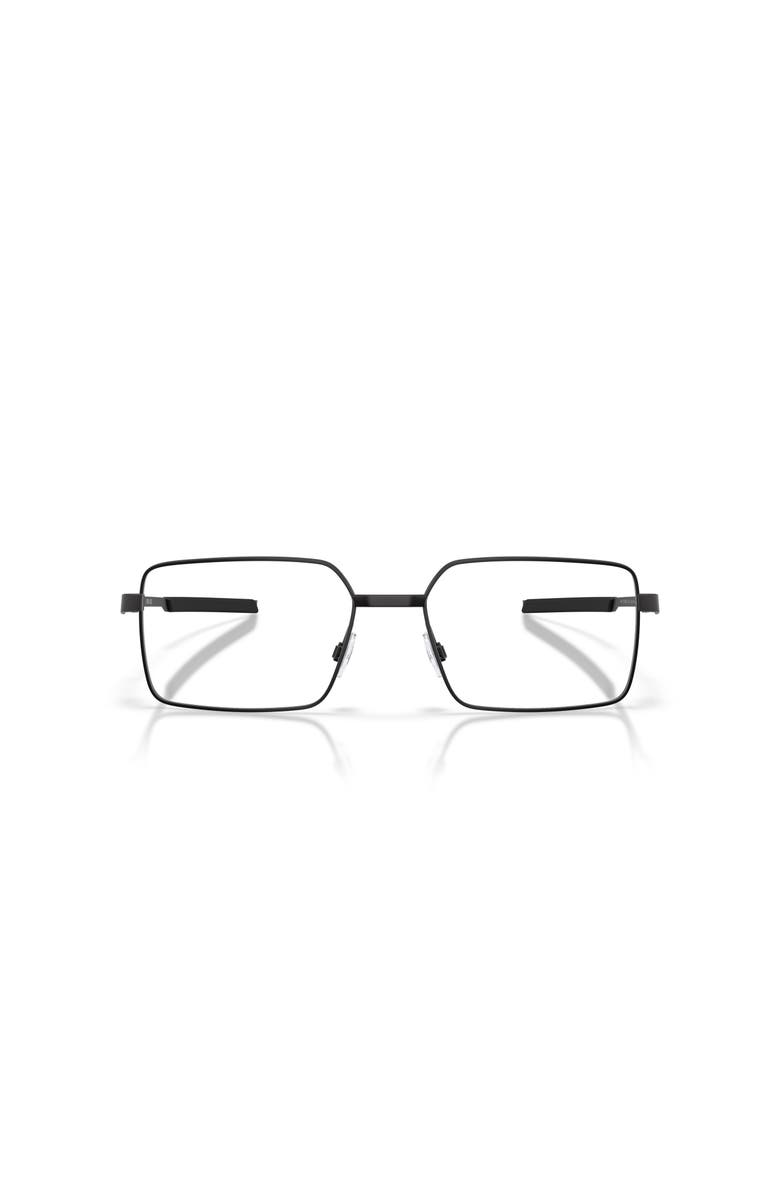 Oakley 54mm Rectangle optical glasses, Alternate, color, Black
