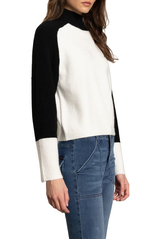 Sanctuary Downtown Colorblock Sweater In White