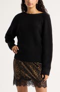 Open Edit Softluxe Twist Reversible Sweater