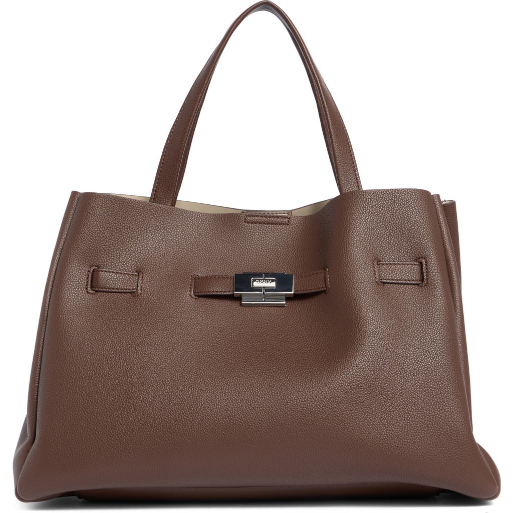 Dkny Bryar Large Satchel Bag In Brown