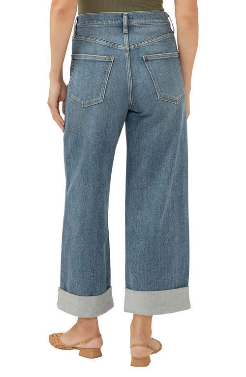 Shop Silver Jeans Co. Be Easy Crop Wide Leg Jeans In Indigo