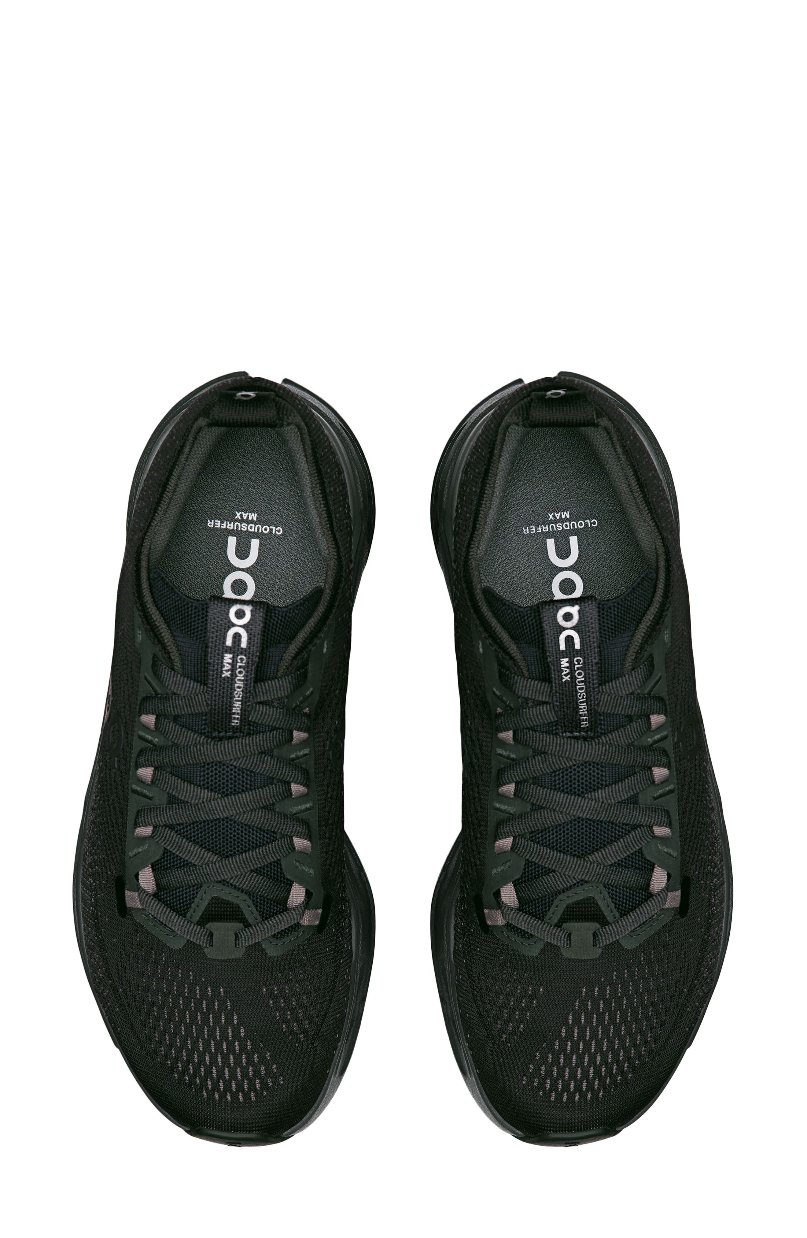 On Cloudsurfer Max Running Sneaker, Alternate, color, Black/ Eclipse