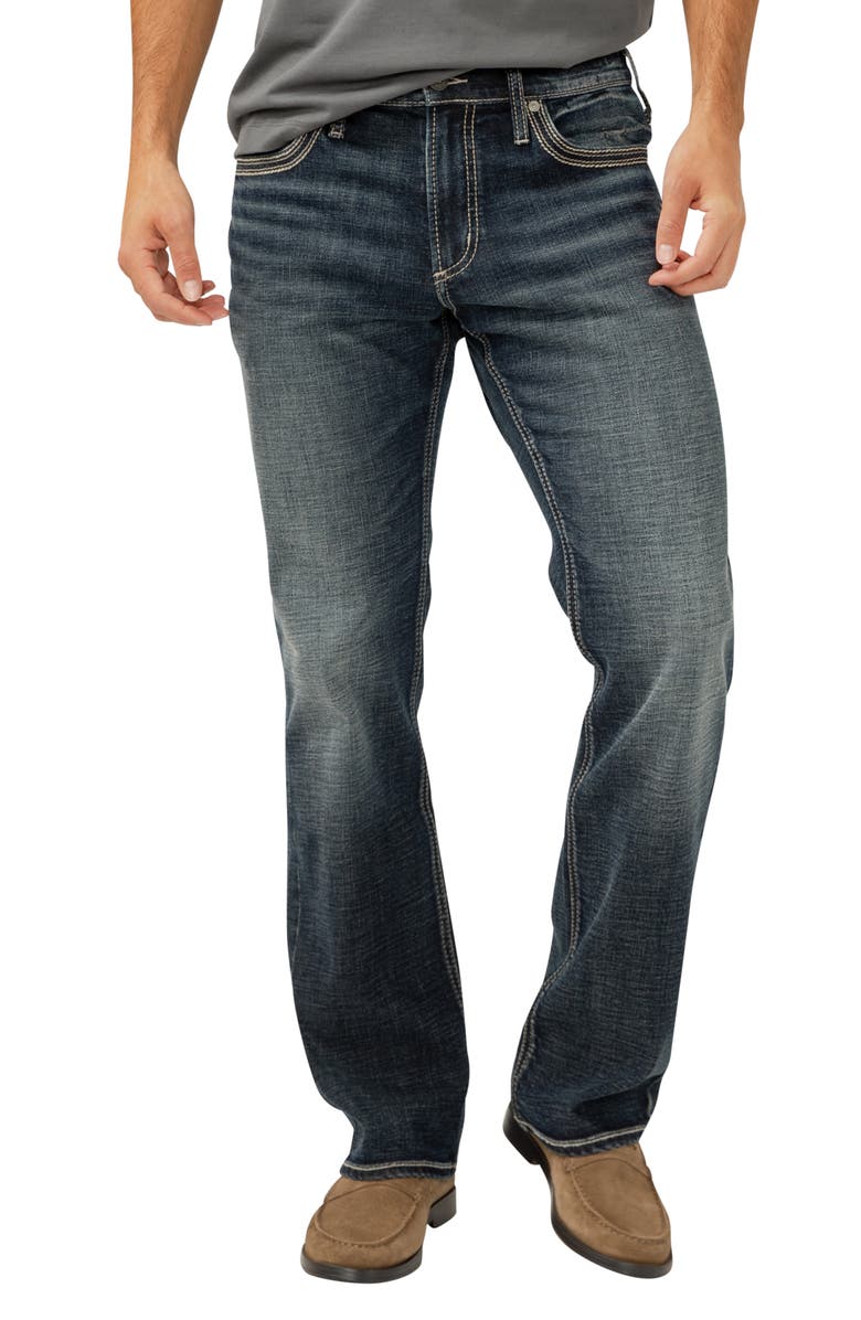 Silver Jeans Co. Jace Slim Bootcut Stretch Jeans, Main, color, Indigo