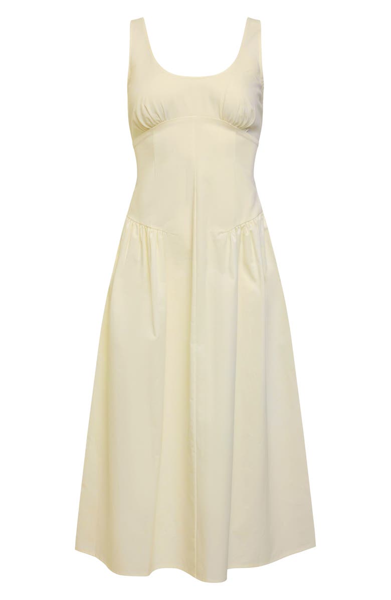 LIONESS Luna Rosa Sleeveless Midi Dress, Alternate, color, Butter
