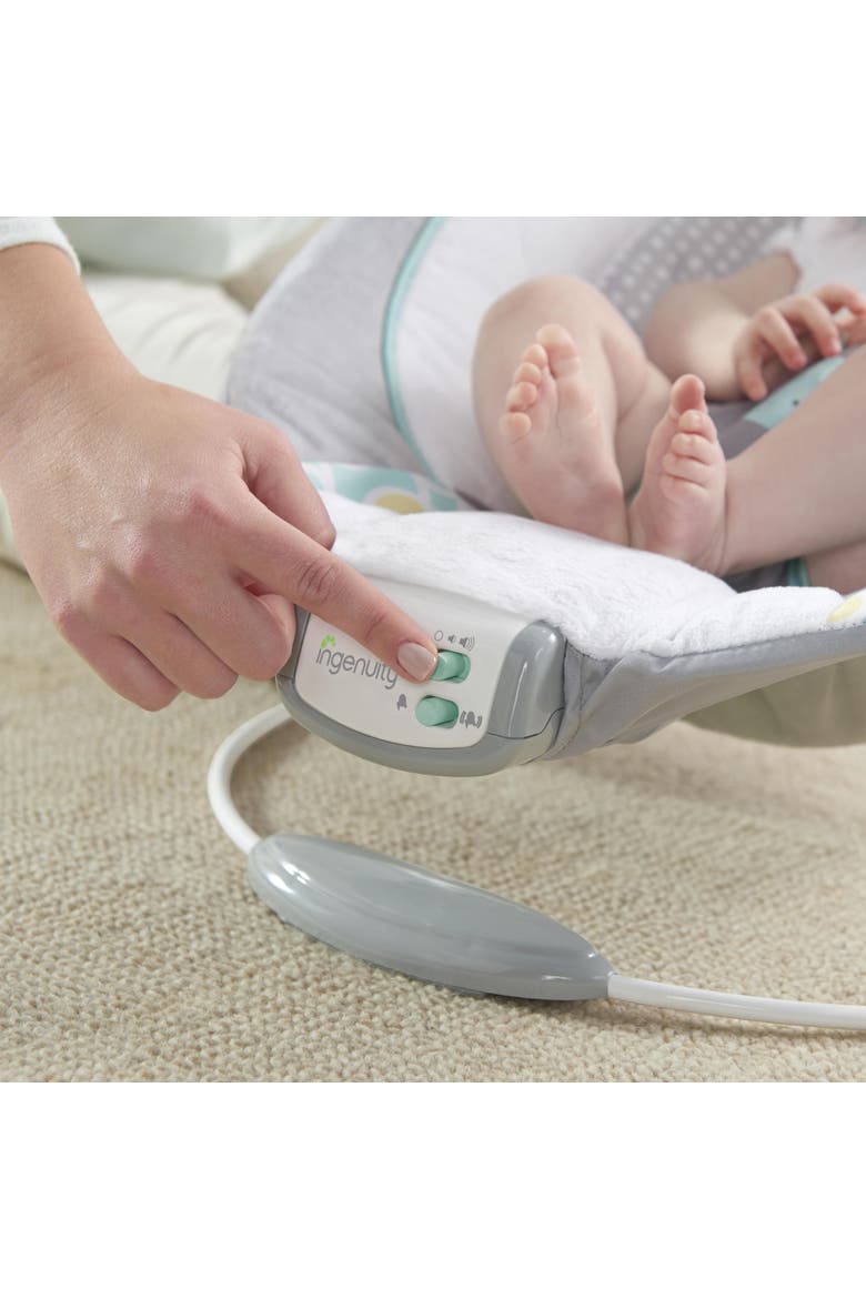 Soothing Baby Bouncer with Vibrating Infant Seat, Alternate, color, GREY