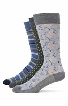 Lorenzo Uomo Assorted 3-Pack Crew Socks