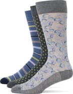 Lorenzo Uomo Assorted 3-Pack Crew Socks