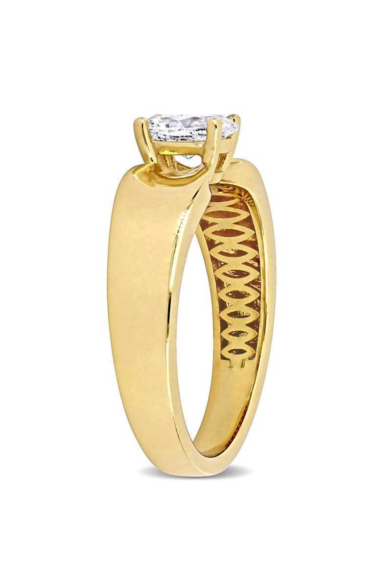 Julianna B. Oval-Cut Diamond Solitaire Ring 14k, Alternate, color, Yellow Gold