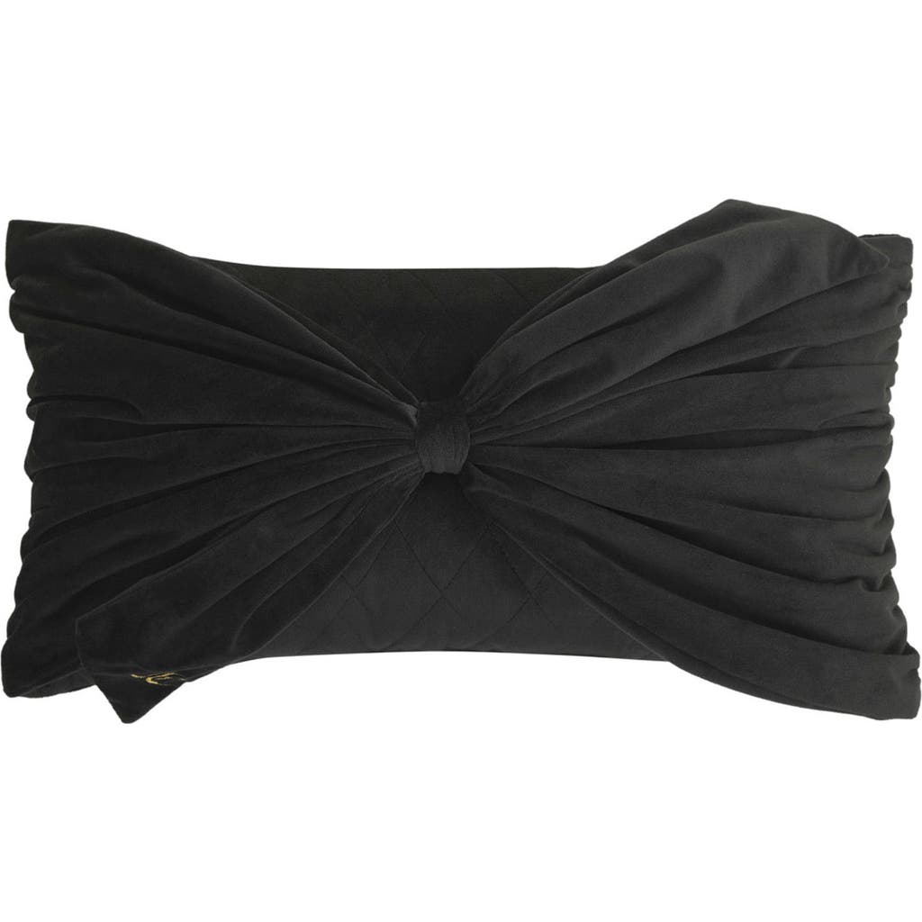 Juicy Couture Velvet Bow Accent Pillow