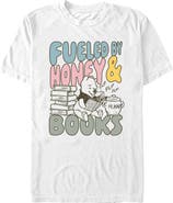 Winnie the Pooh Men's Fueled Honey and Books Short Sleeve T-Shirt