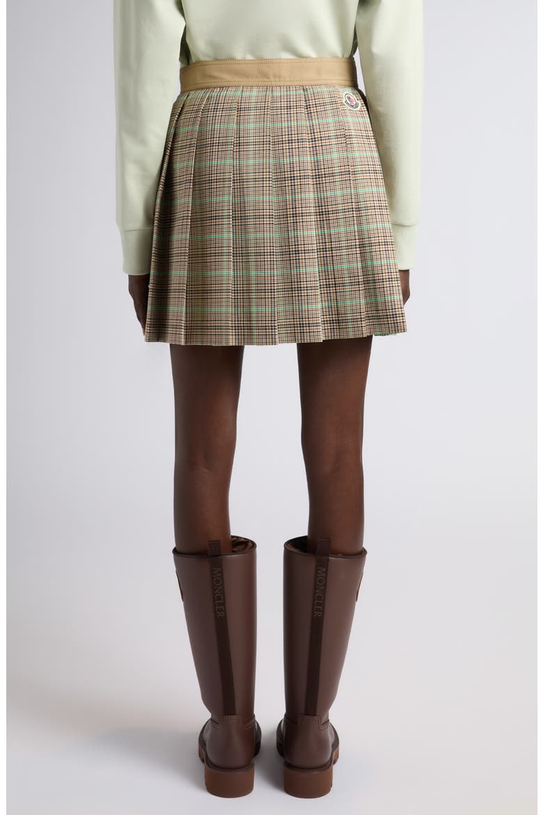 Plaid Wrap Skirt, Alternate, color, LIGHT BROWN
