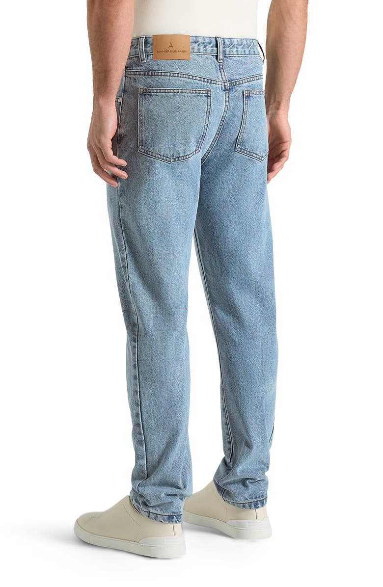 Manière De Voir DN001 Tapered Fit Jeans, Alternate, color, Mid Blue