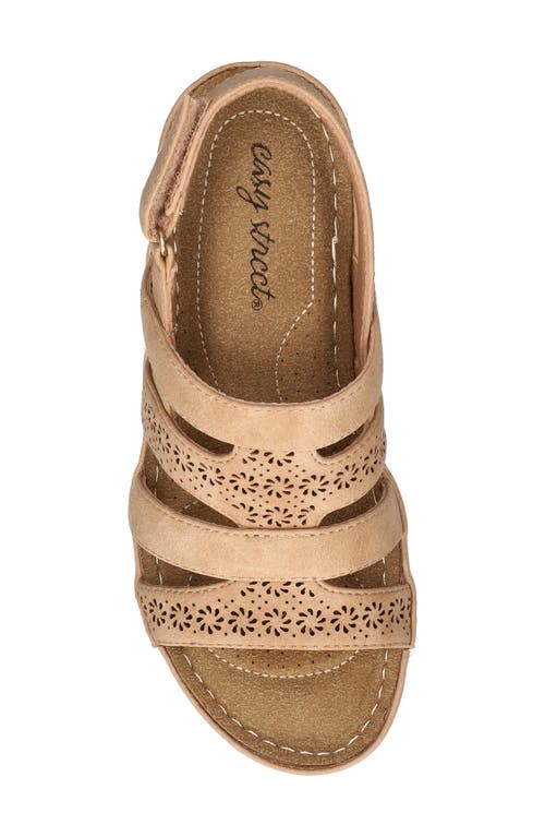 EASY STREET EASY STREET ALEXI SLINGBACK PLATFORM WEDGE SANDAL 