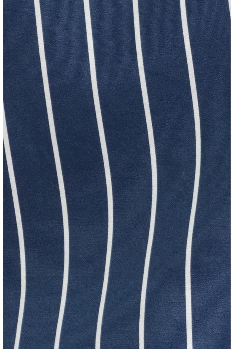 The Stripe Cotton Popover Top, Alternate, color, NAVY MULTI STRIPE