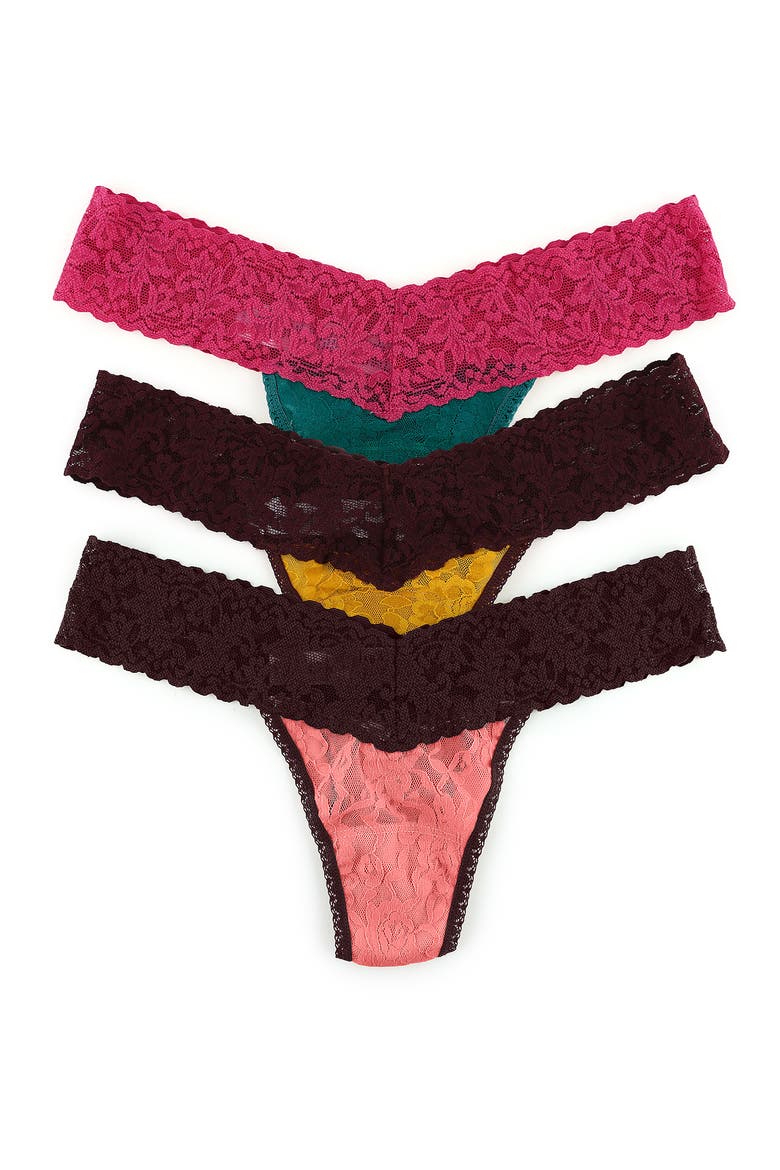 Confetti Low Rise Thongs - Pack of 3, Main, color, MSHI