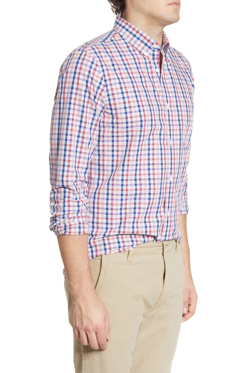 1901 Slim Fit Stripe Button-Down Shirt, Alternate, color, 