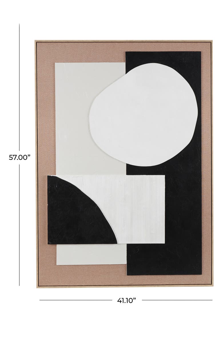 VIVIAN LUNE HOME Abstract Framed Wall Art, Alternate, color, Brown