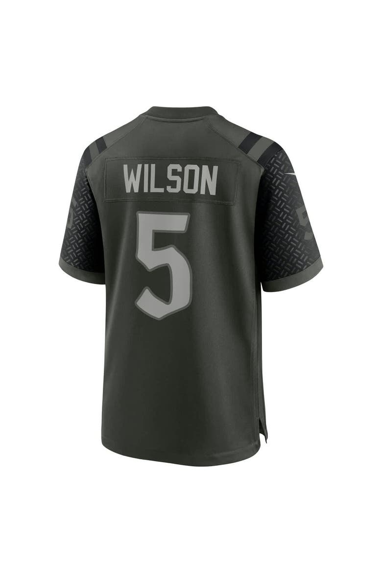 Men's Nike Garrett Wilson Gotham Green New York Jets 2025 Rivalries Collection Game Jersey, Alternate, color, Green