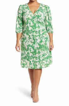 BY DESIGN Amelia Side Ruched Surplice Dress