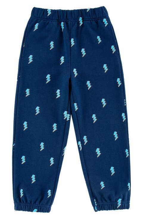 Kids' Lightning Bolt Print Fleece Sweatpants (Toddler)