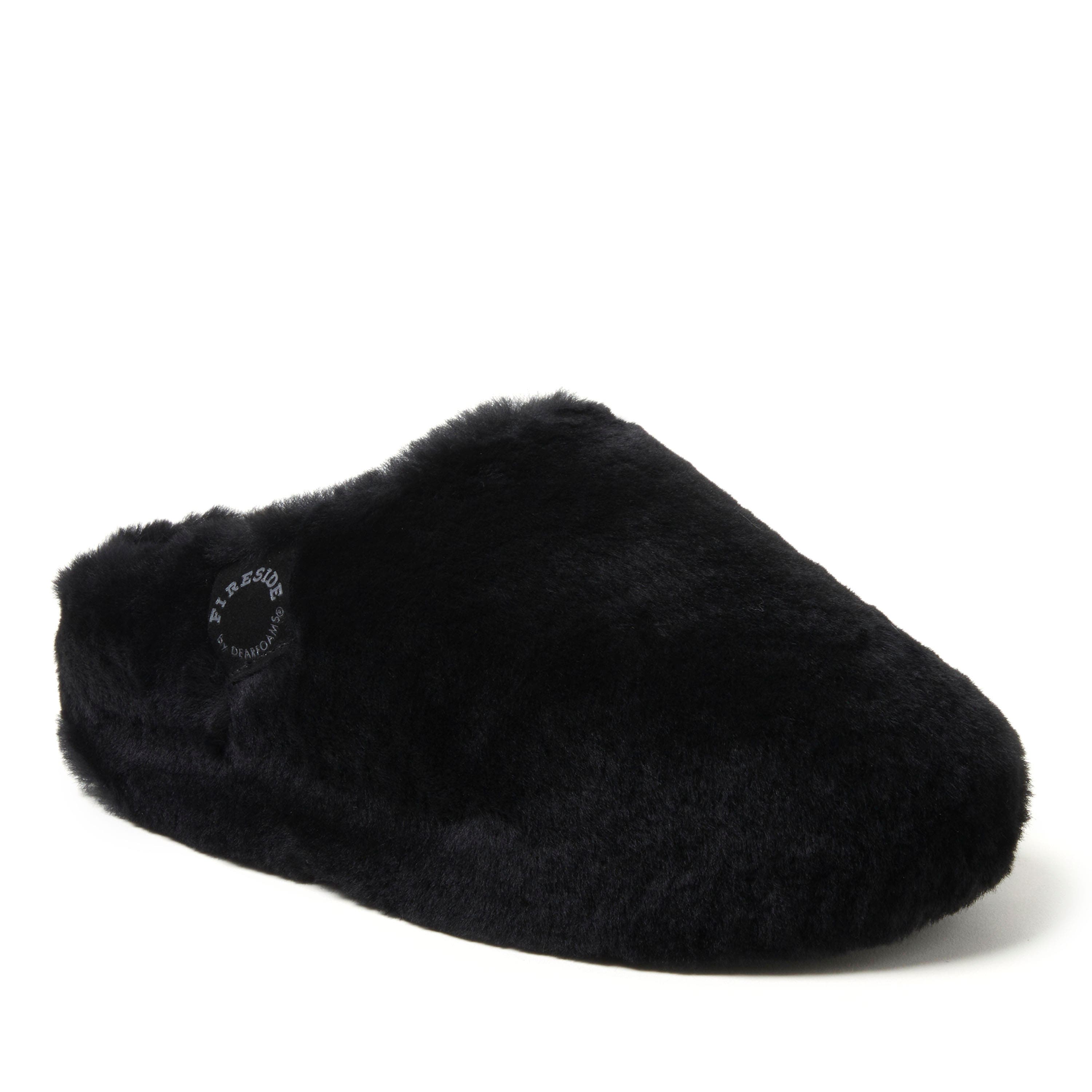 DEARFOAMS Fireside Maryboro Genuine Shearling Platform Fuzzy Clog Slipper, Main, color, 