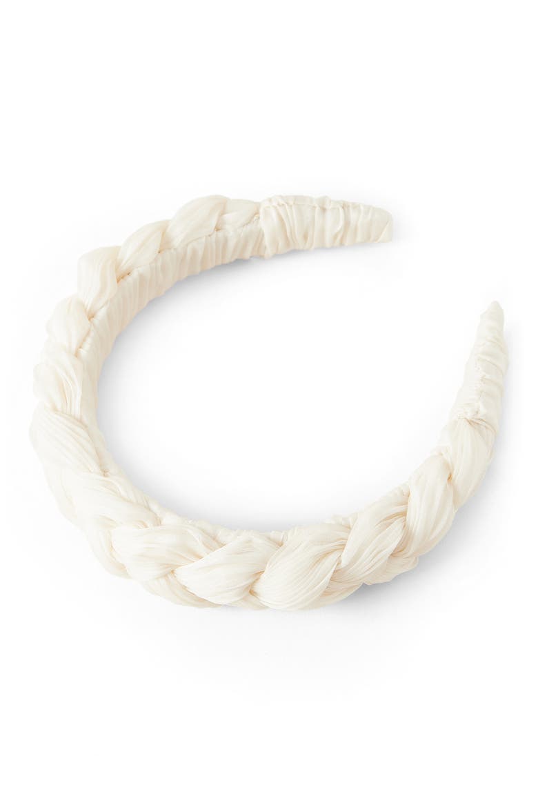 Lilac Braided Headband, Alternate, color, PEARL