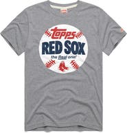 Homage Men's Homage Gray Boston Red Sox MLB x Topps Baseball The Real One Tri-Blend T-Shirt