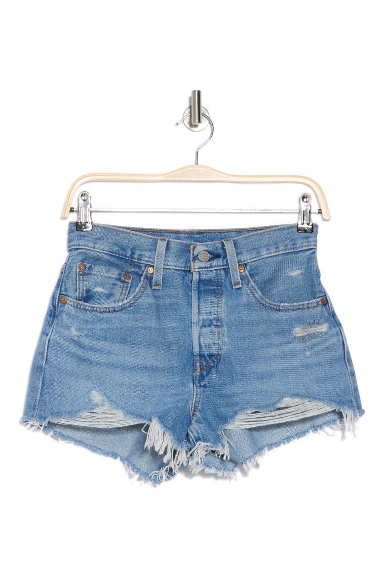 501® Origijnal Cutoff Denim Shorts, Alternate, color, BLOW BIG HORNS
