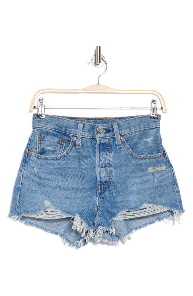 Levi's<sup>®</sup> 501<sup>®</sup> Origijnal Cutoff Denim Shorts, Alternate, color, Blow Big Horns