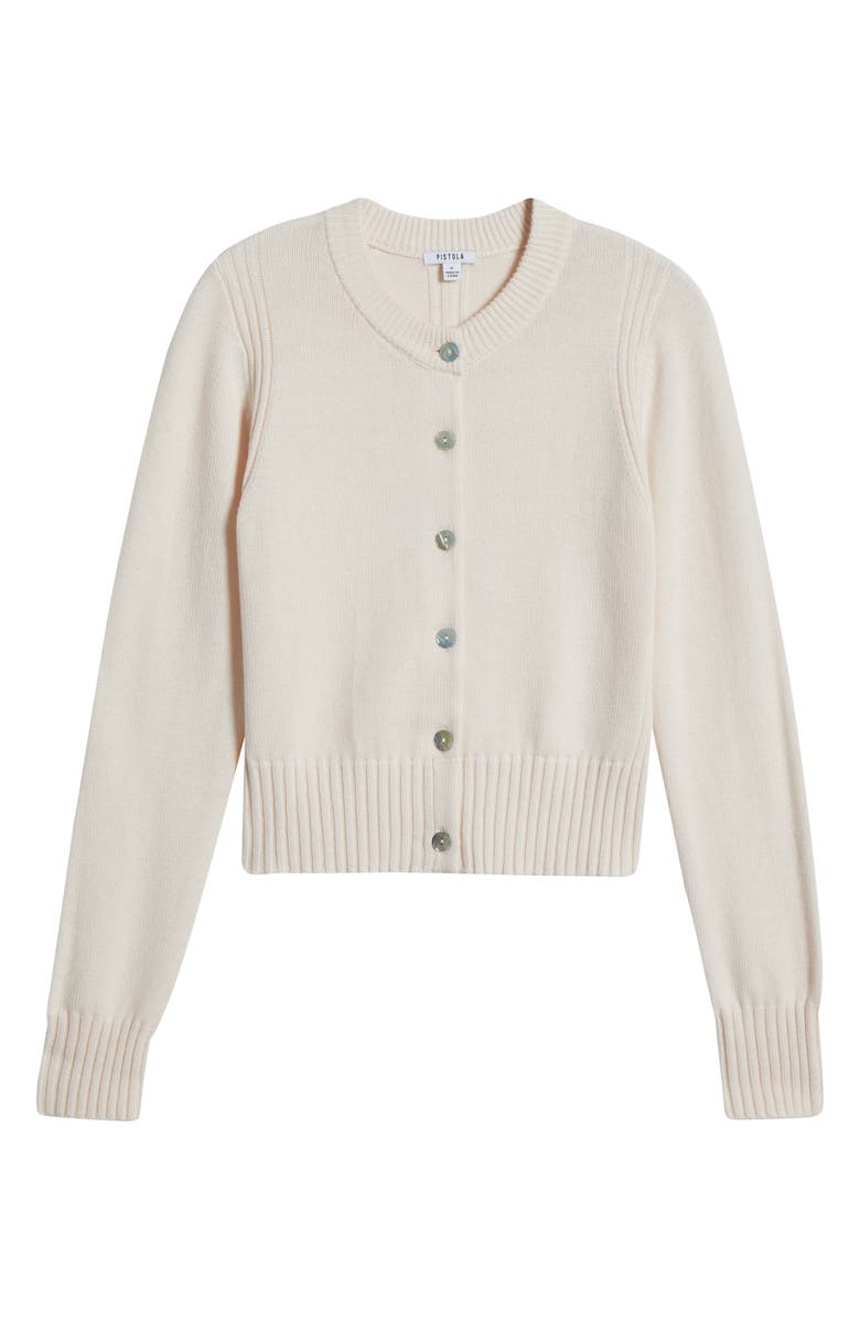 Pistola Taye Shrunken Cardigan, Alternate, color, Barely Pink