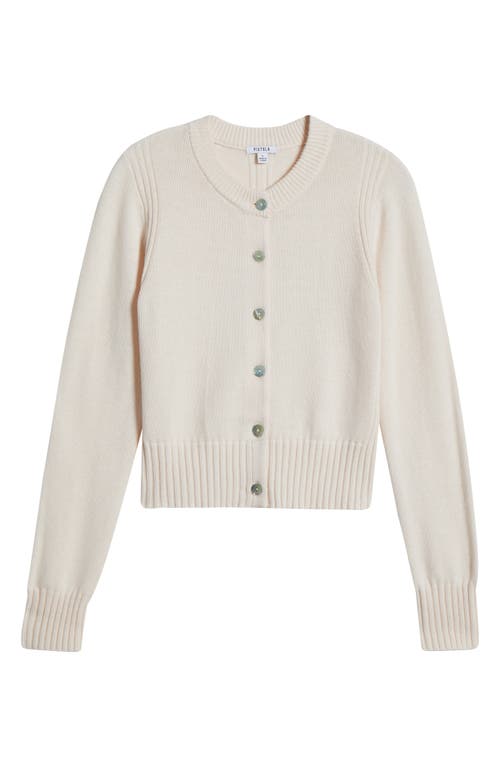 Pistola Taye Shrunken Cardigan In Barely Pink