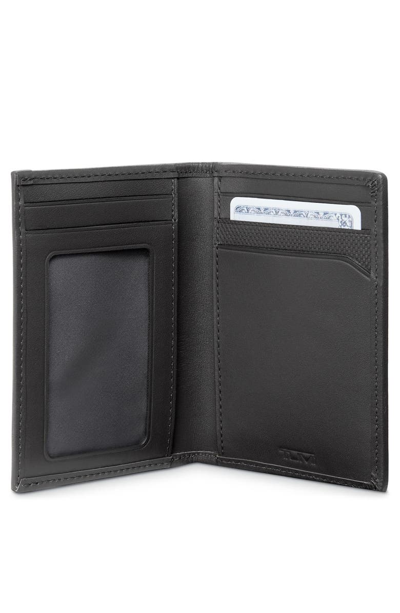 TUMI Ballistic Nylon & Leather Card Case, Alternate, color, 