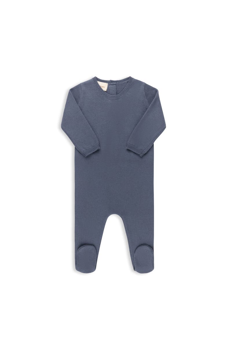 Ely's & Co. Looms Cable Pointelle Flat Collection - Footie, Main, color, Blue