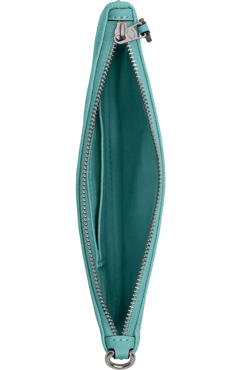 COACH Small Essential Denim Wristlet, Alternate, color,