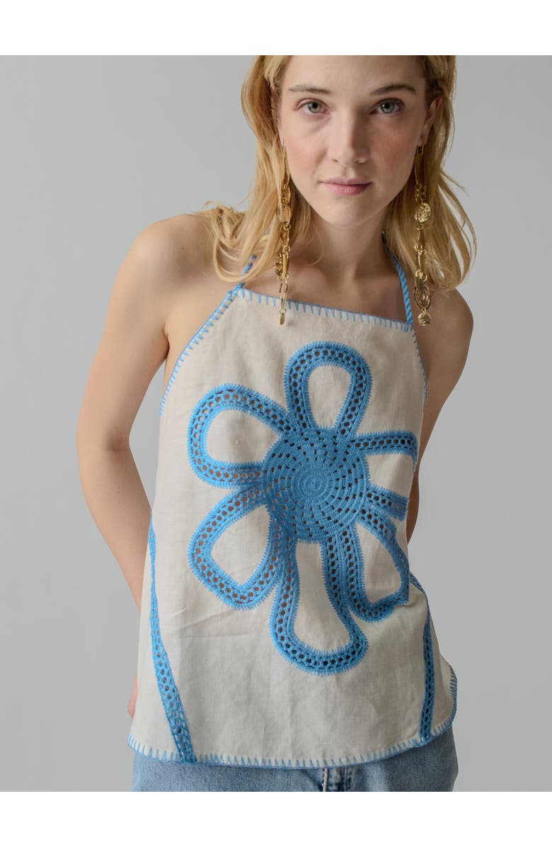 Lingua Franca Kampos Halter Top, Main, color,