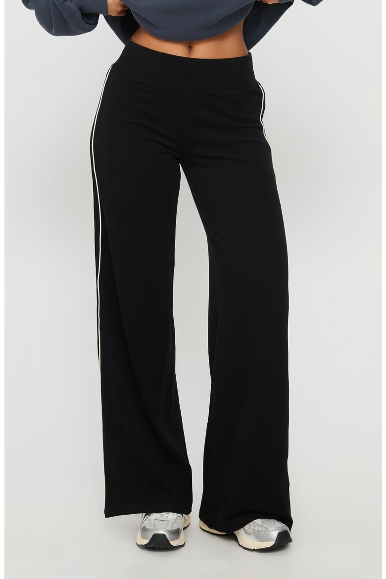 Ascenda Straight Leg Track Pants, Alternate, color, BLACK