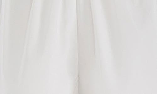 Amanda Uprichard Bellini Satin Bodice Romper In White