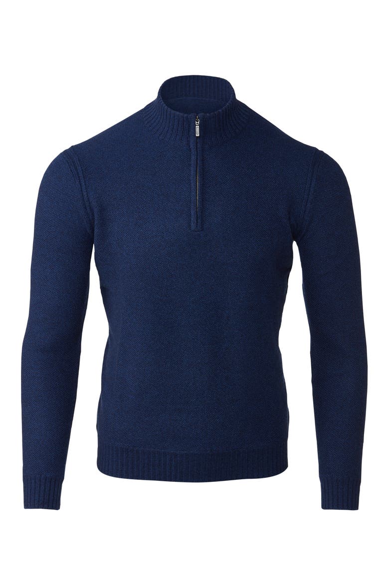 Mart Zip Code Kinross Cashmere Pique Qtr Zip Mock (Men) | Nordstrom