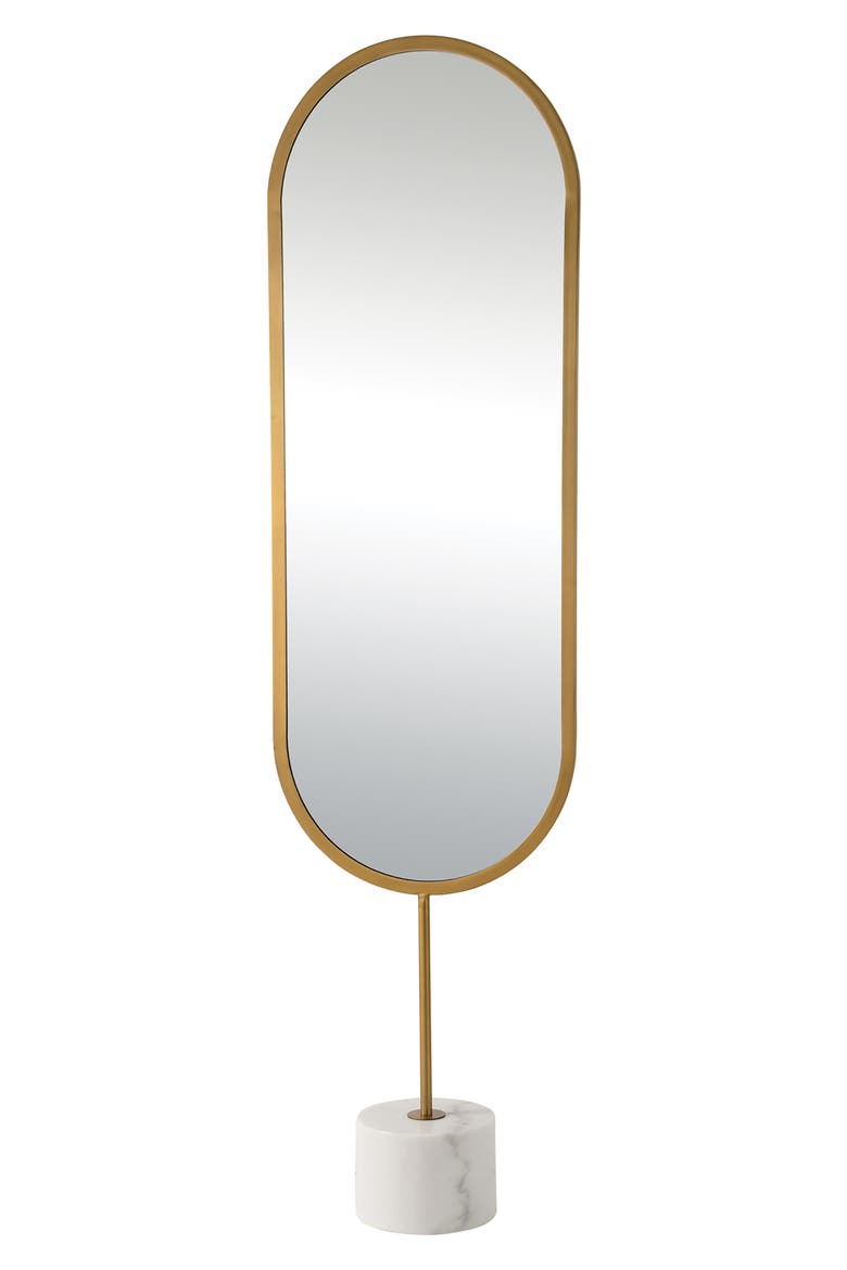 Taio Floor Mirror, Main, color, MIRROR ANTIQUE BRASS
