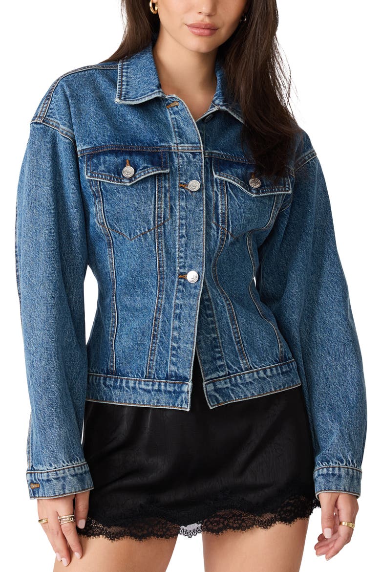 Henrietta Denim Jacket, Main, color, IMPERIAL BLUE