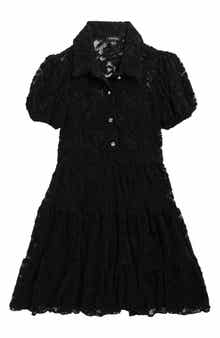 Zunie Kids' Crystal Button Lace Party Dress