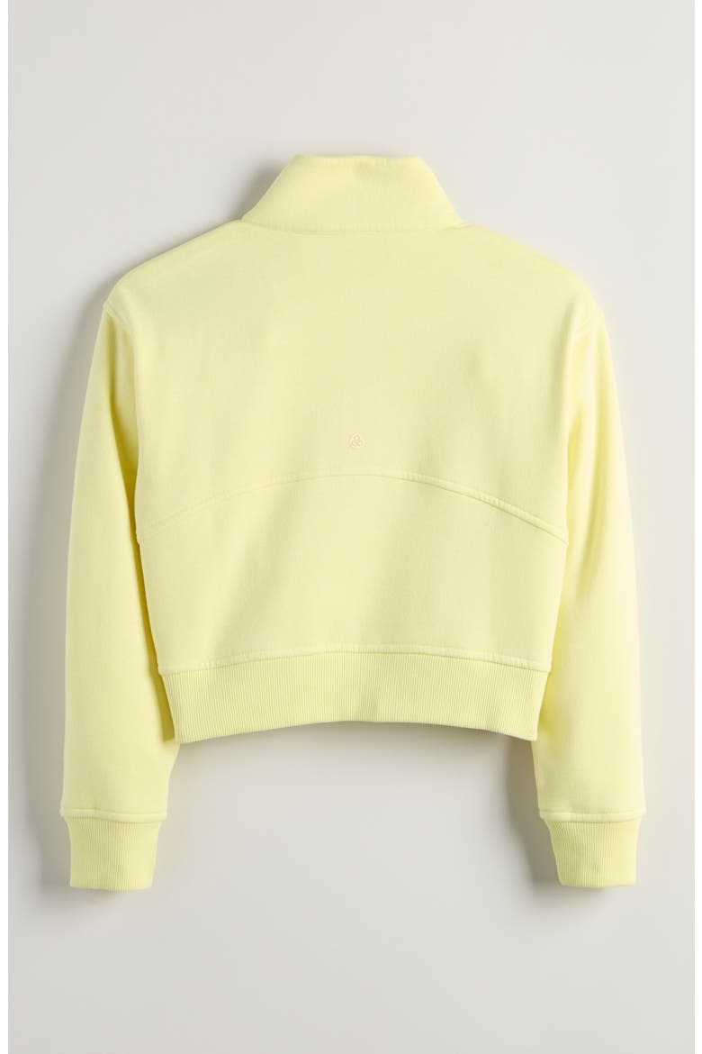 Kids' Cloud Fleece Half Zip Sweatshirt, Alternate, color, YELLOW PEAR