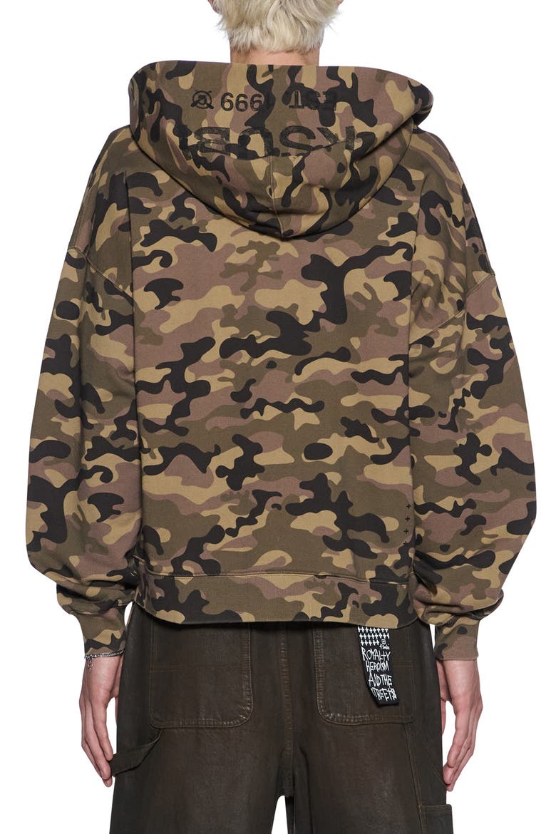 Halen Camo Print Cotton French Terry Zip Hoodie (Men) | Nordstrom