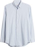Peter Millar Casey Check Performance Twill Button-Down Shirt