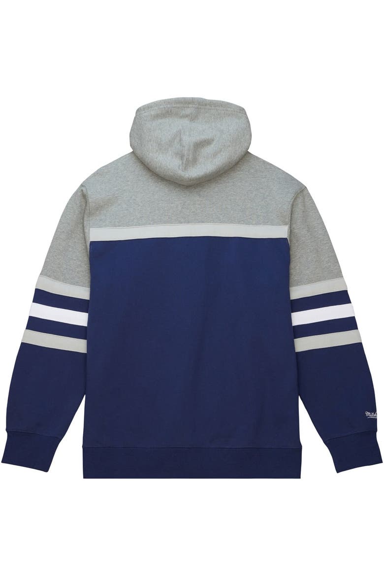 Men's Mitchell & Ness Navy Jackson State Tigers Head Coach Pullover Hoodie, Alternate, color, Navy