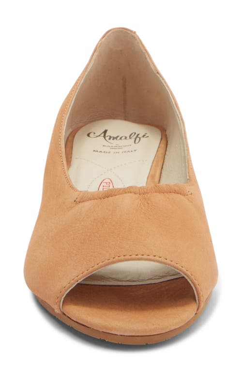 Amalfi By Rangoni Damien Peep Toe Pump In Brown